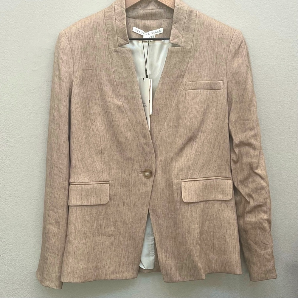 NWT Veronica Beard Upcollar Dickey Jacket Blazer Sz 4